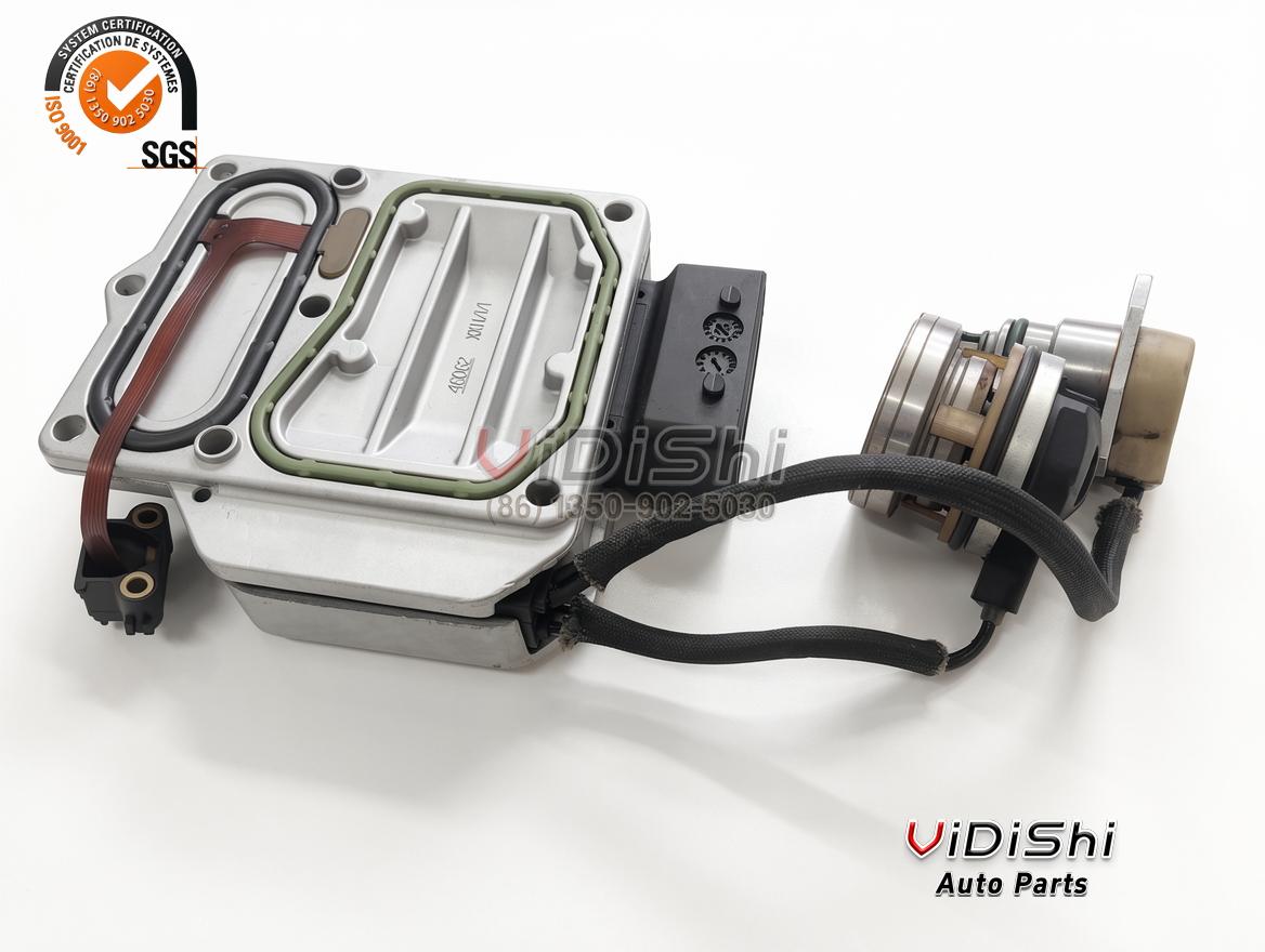 0281001827 pump control unit, three-quarter view of the complete assembly