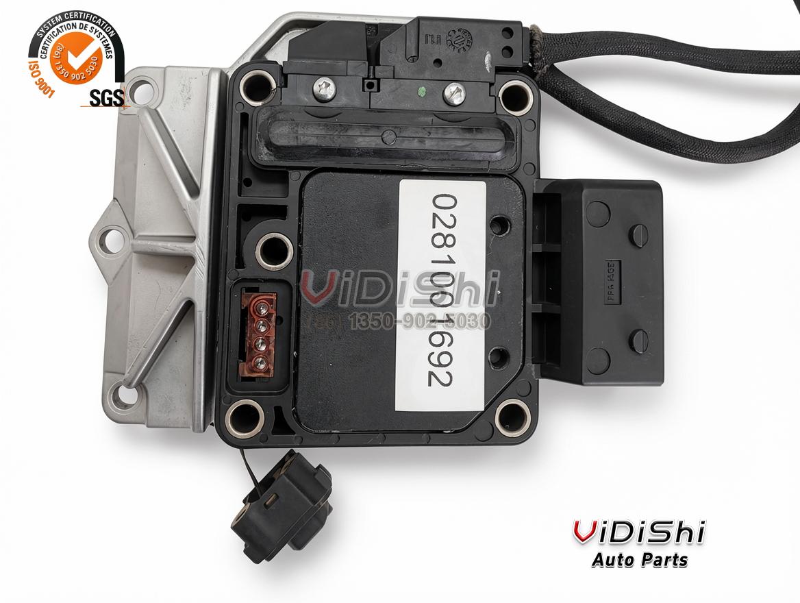 0281001827 pump control unit electronic module and its supplier label