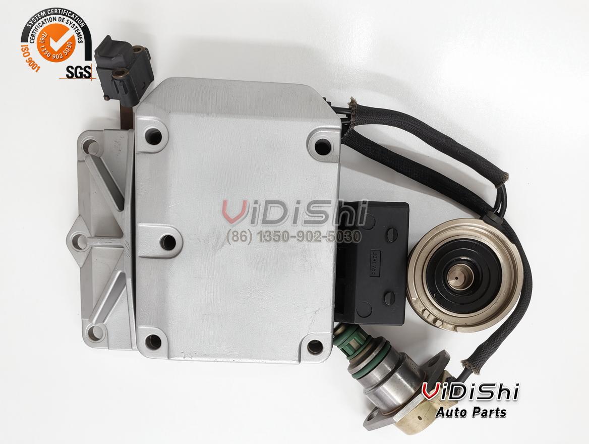 0281001827 pump control unit with its wiring loom, view from above
