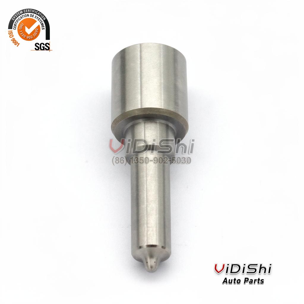 0433171974 diesel injector nozzle, full upright view of a single unit