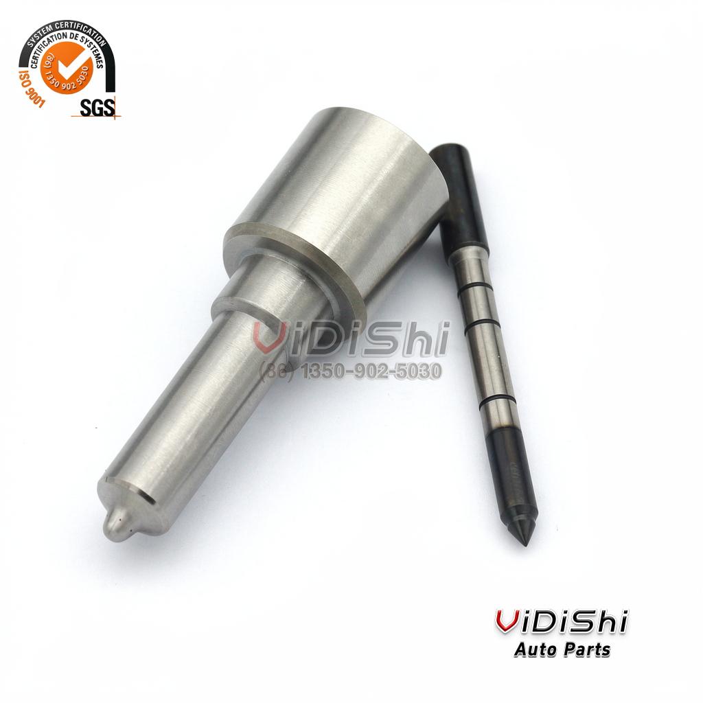 0433171974 injector nozzle laid out with its needle beside the body