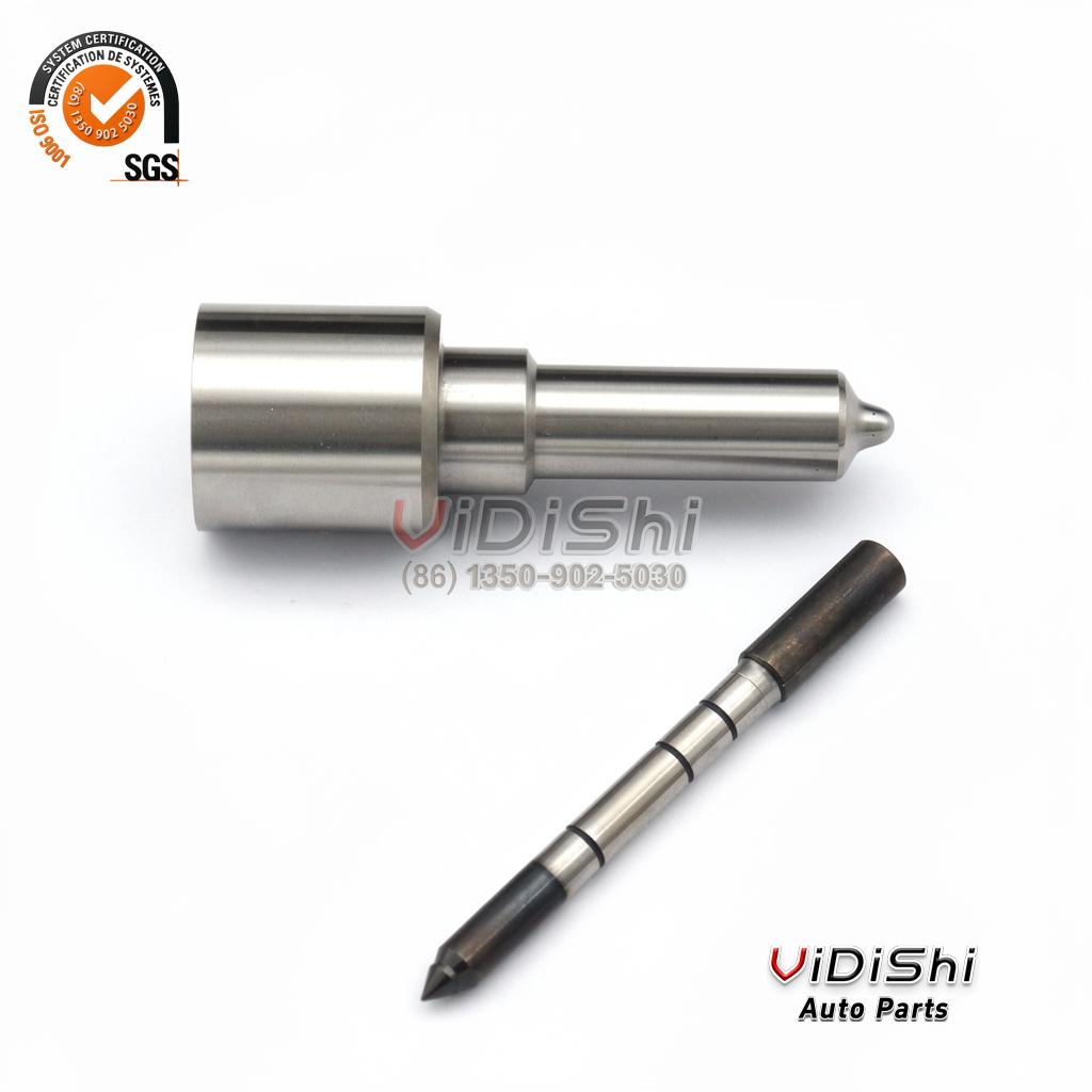 0433172422 Injector Nozzle for Weichai WP7 Common Rail 5 Rear face of an injector nozzle showing the centre needle bore and locating holes