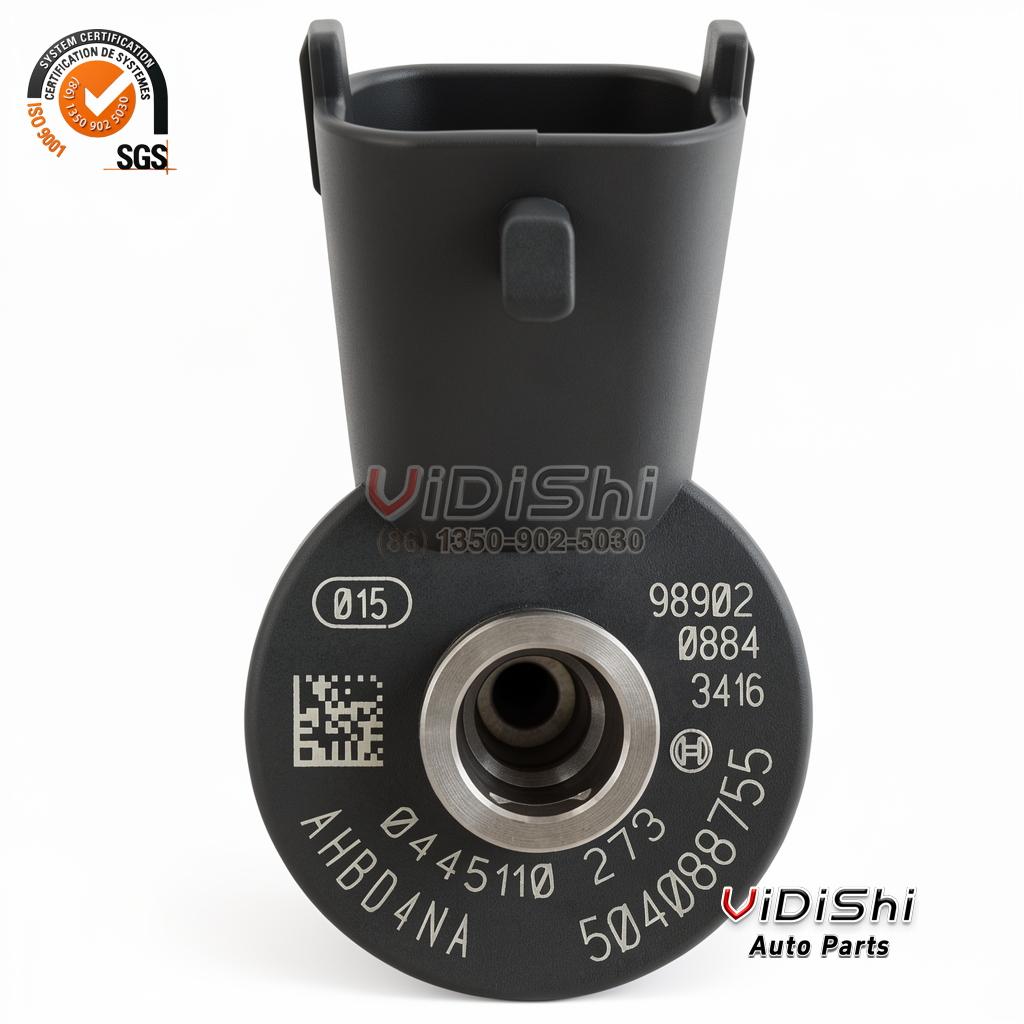 0445110273 Common Rail Injector for Fiat Iveco 504088755 2 0445110273 common rail injector, supplied unit - source photograph (view 02)