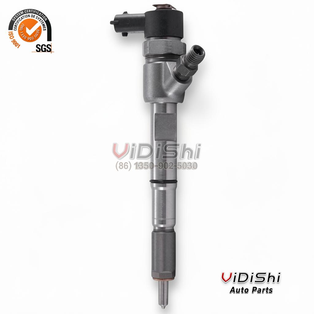 All Products 9 0445110447 common rail injector (Bosch 0 445 110 447 reference) — body and solenoid detail