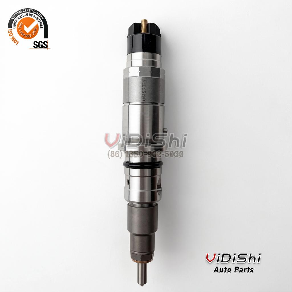 All Products 8 A 0445120231 injector held upright with its part number etched on the body