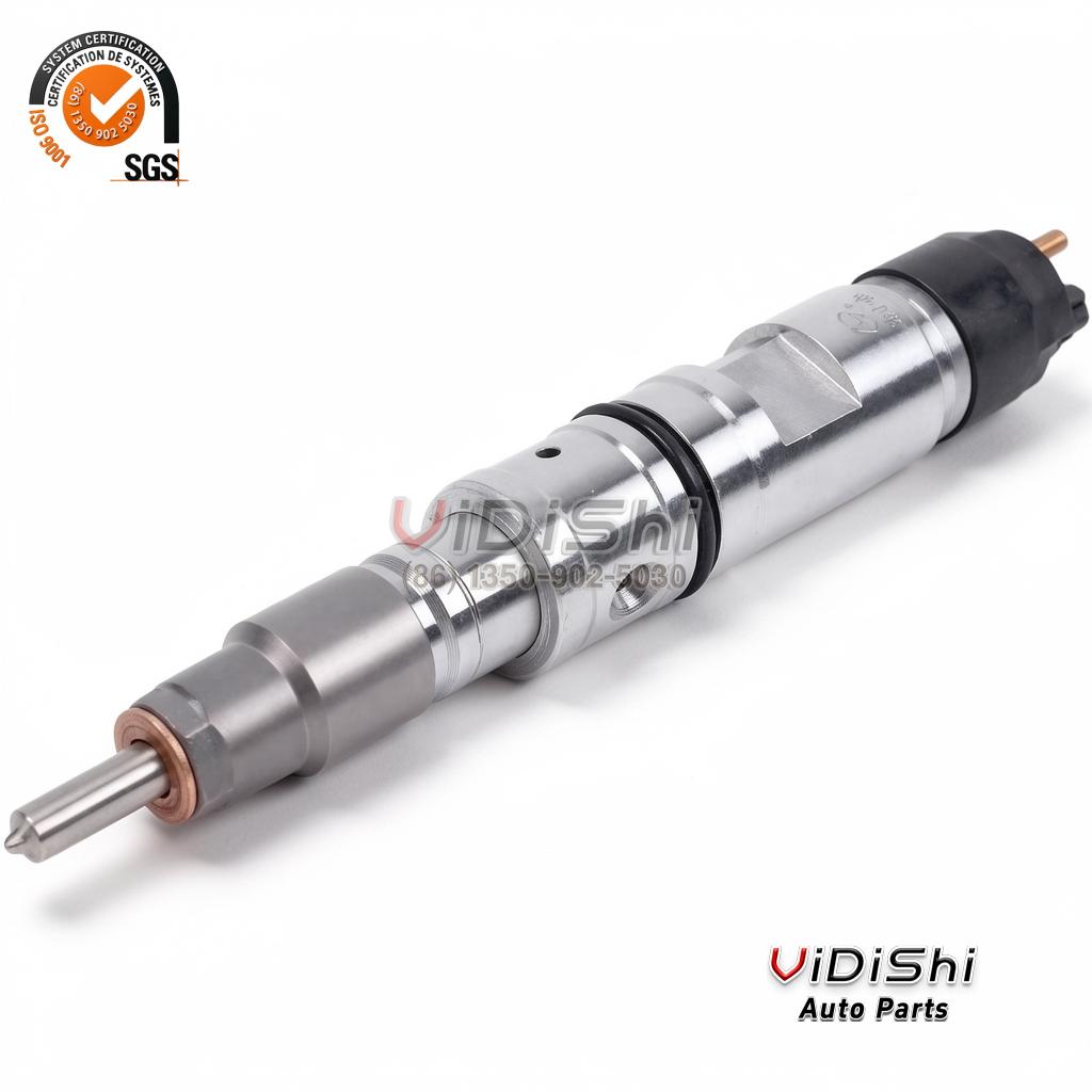 0445120246 CRIN2 Common Rail Injector for Deutz Volvo and Fendt 2 Full length profile of a 0445120246 injector from the solenoid cap to the nozzle end