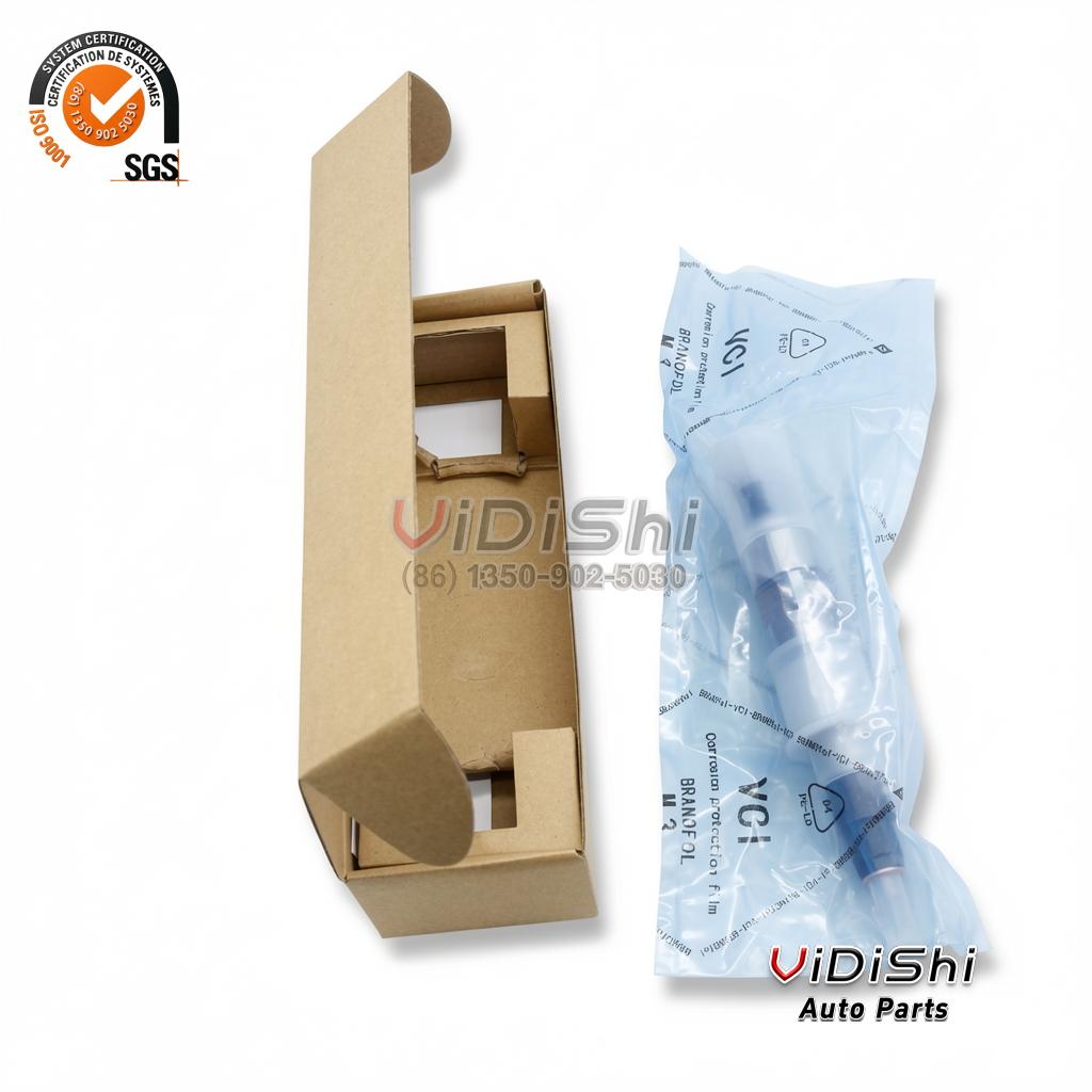 All Products 10 A 0445120246 injector sealed in a VCI bag beside its carton
