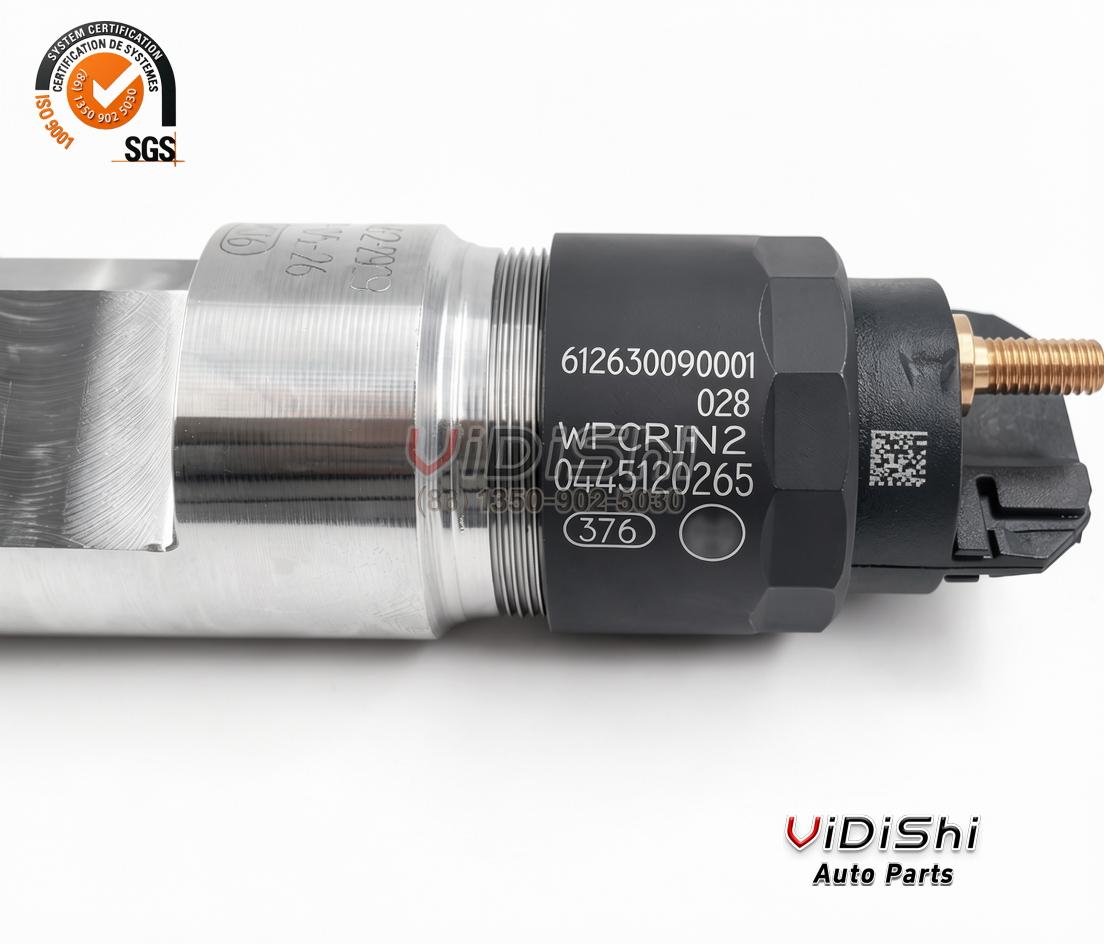 All Products 9 0445120265 common rail injector (Bosch 0 445 120 265 reference) — body marking and part number