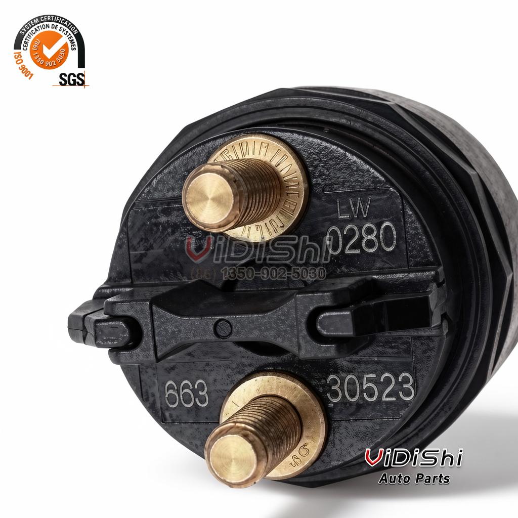 0445120280 CRIN2 Injector for Bosch, Lovol T832360009 3 0445120280 solenoid cap laser marked 0280 with a batch code