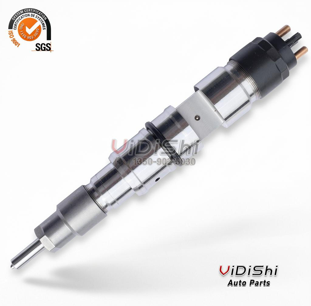 0445120364 Common Rail Injector CRIN2 for Renault 2 Full profile of a 0445120364 injector from the solenoid cap to the nozzle tip