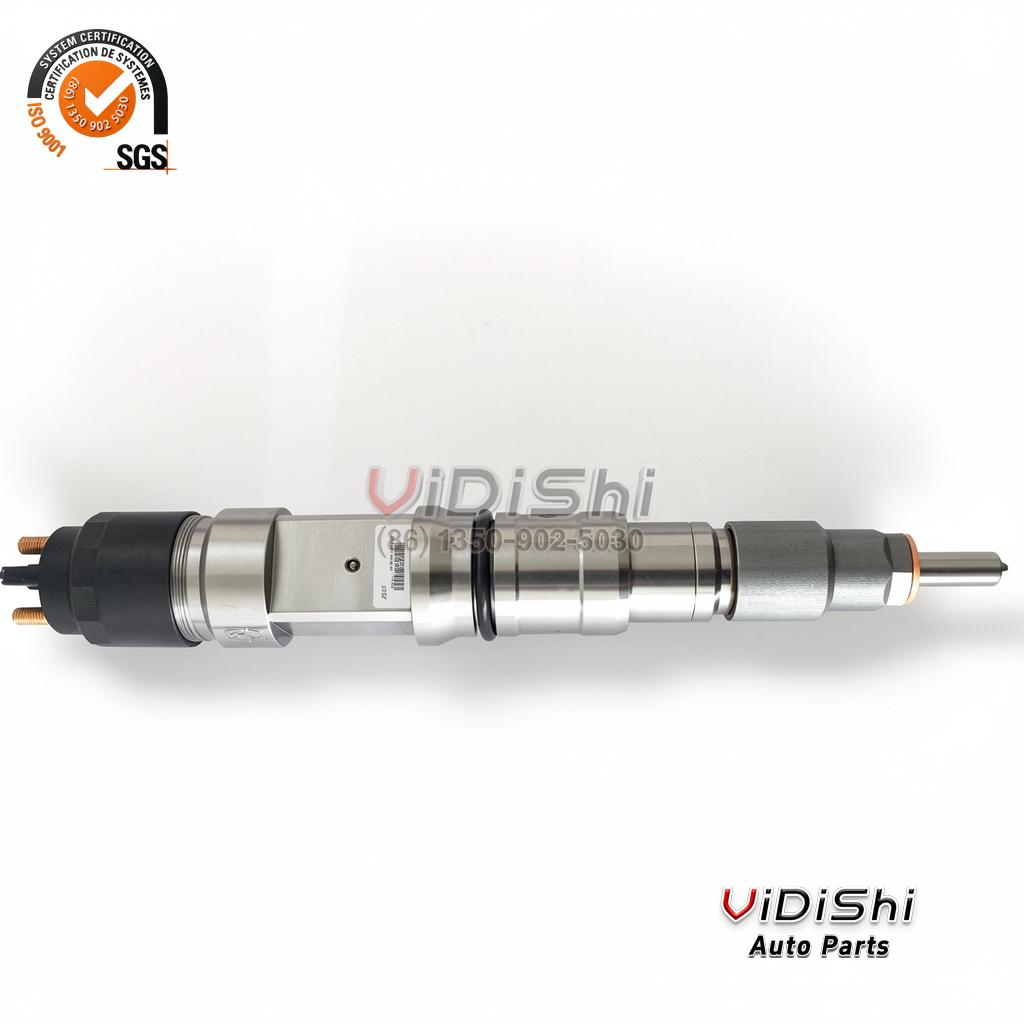 All Products 7 0445120370 common rail injector lying flat with both ends in one frame