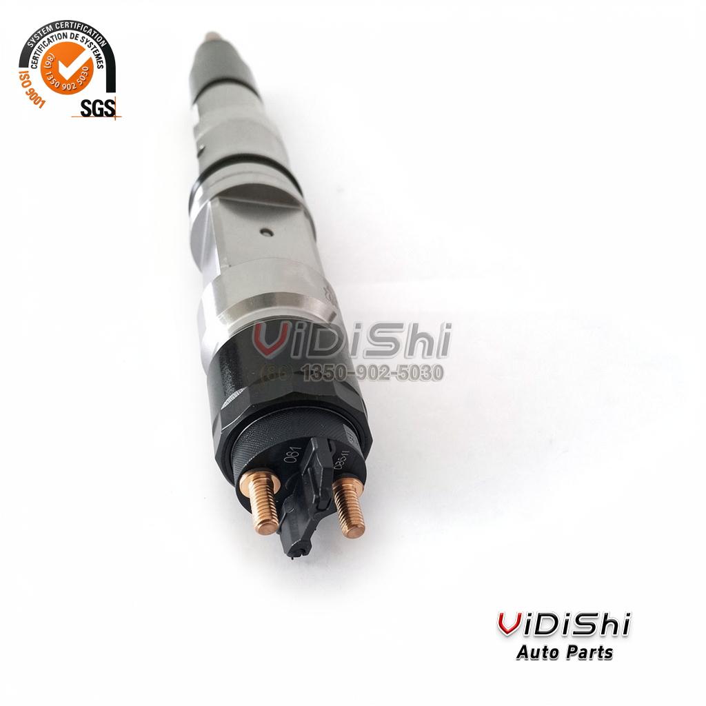 All Products 8 The terminal end of a 0445120373 injector with two threaded brass studs in view