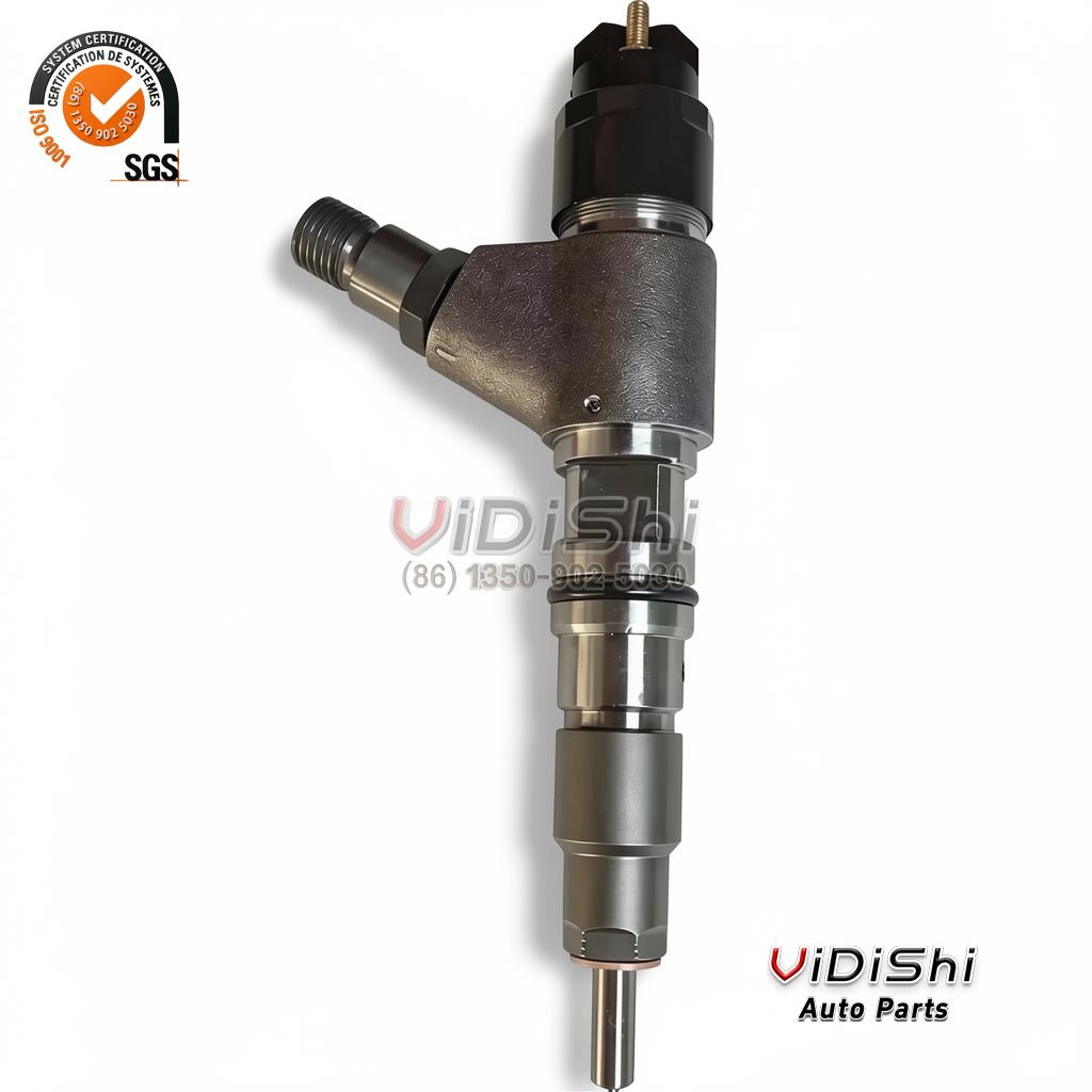 All Products 7 Close view of the black cap of a 0445120382 injector showing the etched number 0445120382 among production codes