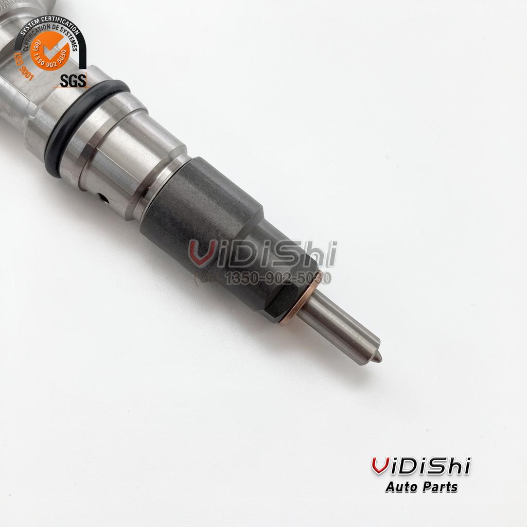 All Products 9 The terminal face of a 0445120382 injector with two brass studs and an interlock clip in view