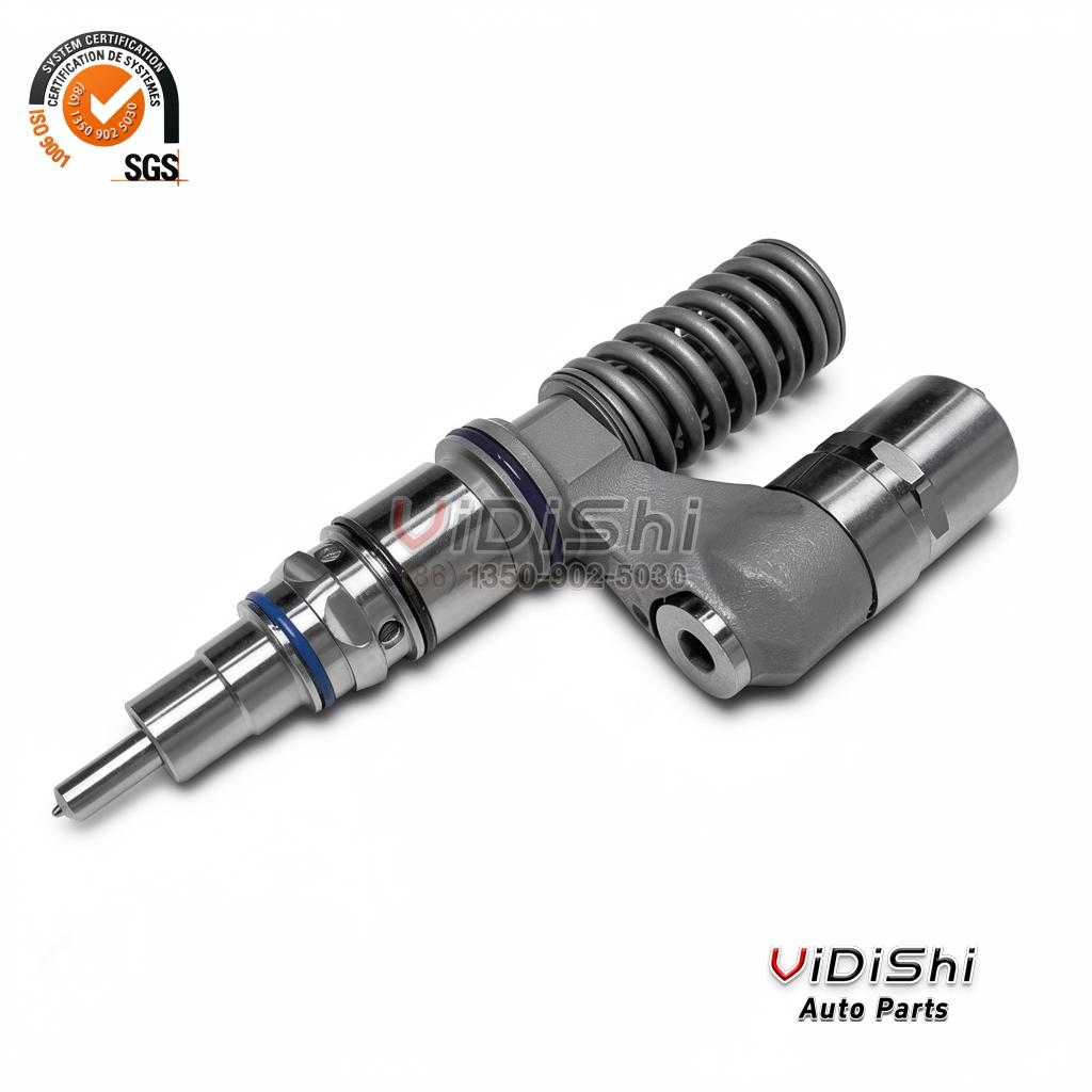 3829644 Unit Injector for Volvo Penta D12 Engine 2 A 3829644 unit injector from the opposite side, machined top coupling upper right and the nozzle body lower left