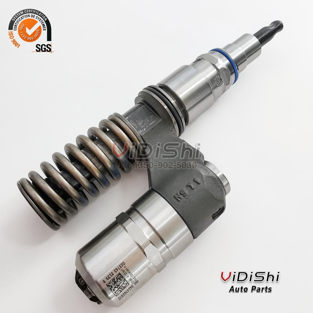 3829644 Unit Injector for Volvo Penta D12 Engine 5 A 3829644 unit injector with the laser etched number field and square data code on the machined body above the spring