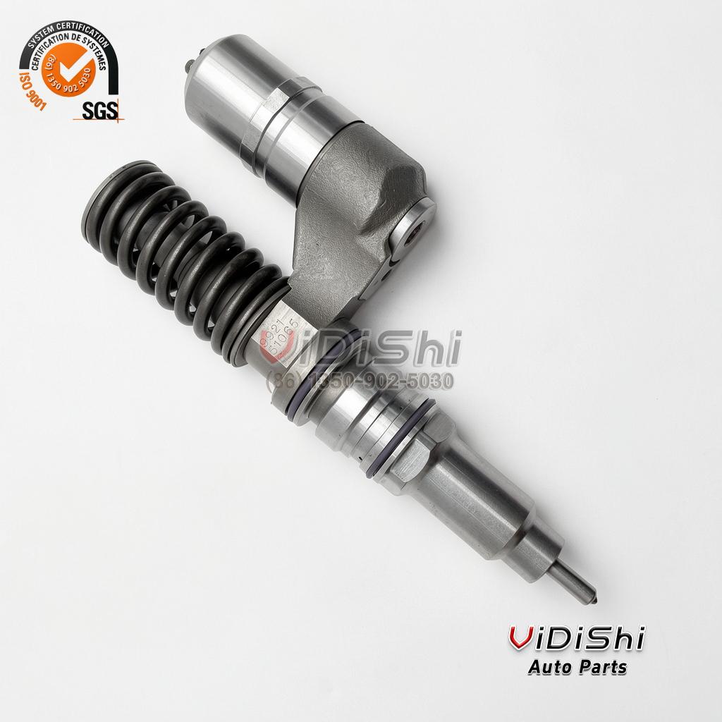 3829644 Unit Injector for Volvo Penta D12 Engine 3 A 3829644 unit injector seen from the side, the cast yoke in the middle between the nozzle barrel and the coil spring