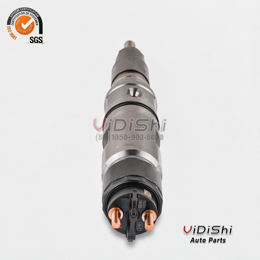 610800080588 CRIN2 Injector for Weichai WP10 Replacement 6 610800080588 common rail injector connector face with two terminal bolts