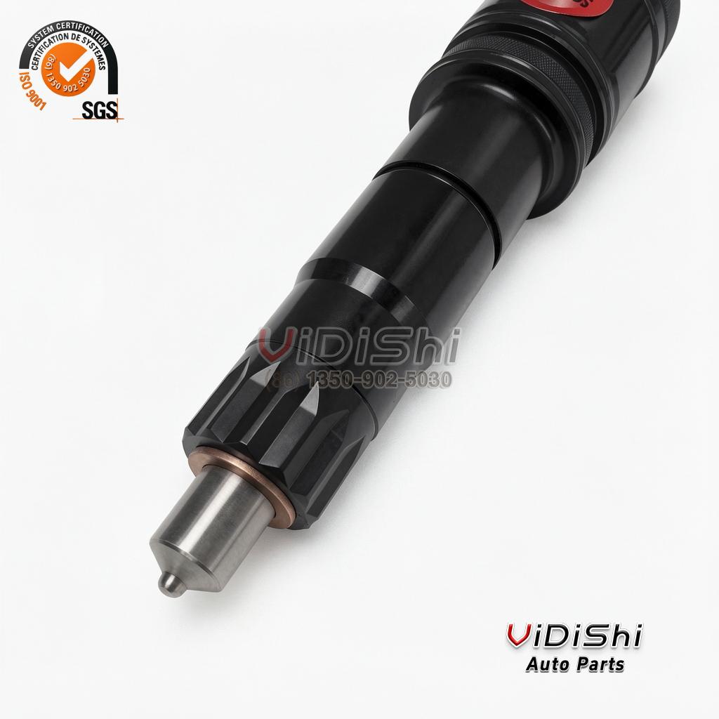 84C603708G2 Fuel Injector for GE 12V250 Locomotive Diesel 6 84C603708G2 fuel injector nozzle end with copper sealing washer and heat shield seat