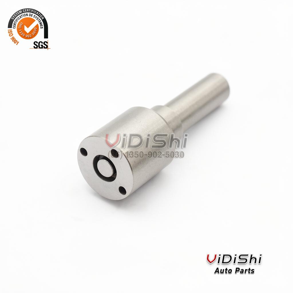 All Products 8 DLLA146P2437 nozzle seat face seen at an angle showing three pin holes and the sealing ring