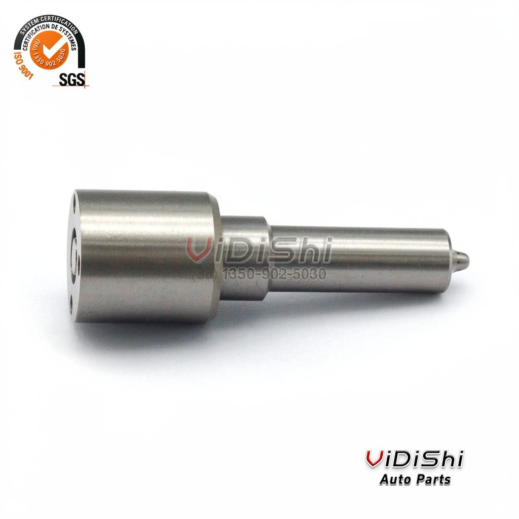 DLLA146P2437 Injector Nozzle Replacement for Bosch 0433172437 5 DLLA146P2437 injector nozzle laid horizontally with its tapered spray tip in view at one end