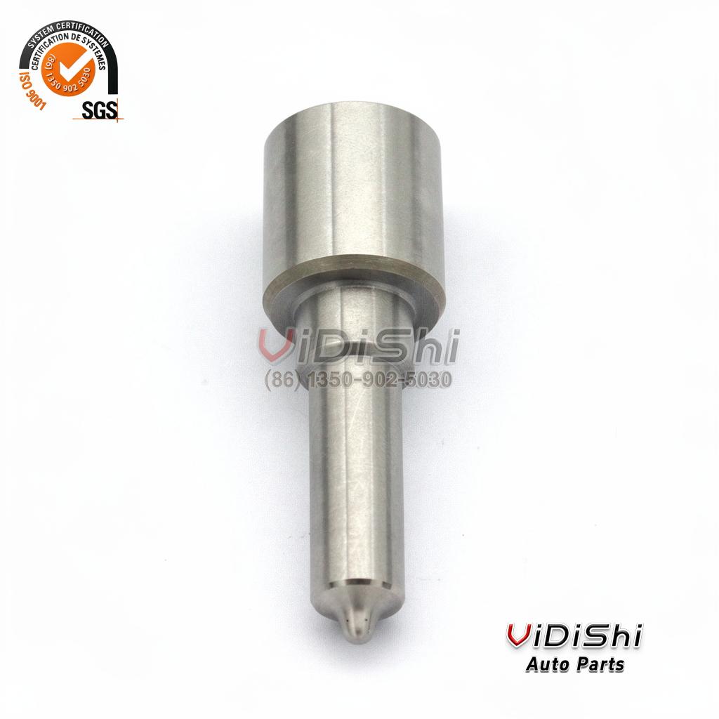 DLLA151P2422 Injector Nozzle for Weichai WP7 CRIN 5 DLLA151P2422 nozzle standing upright with the spray tip facing down