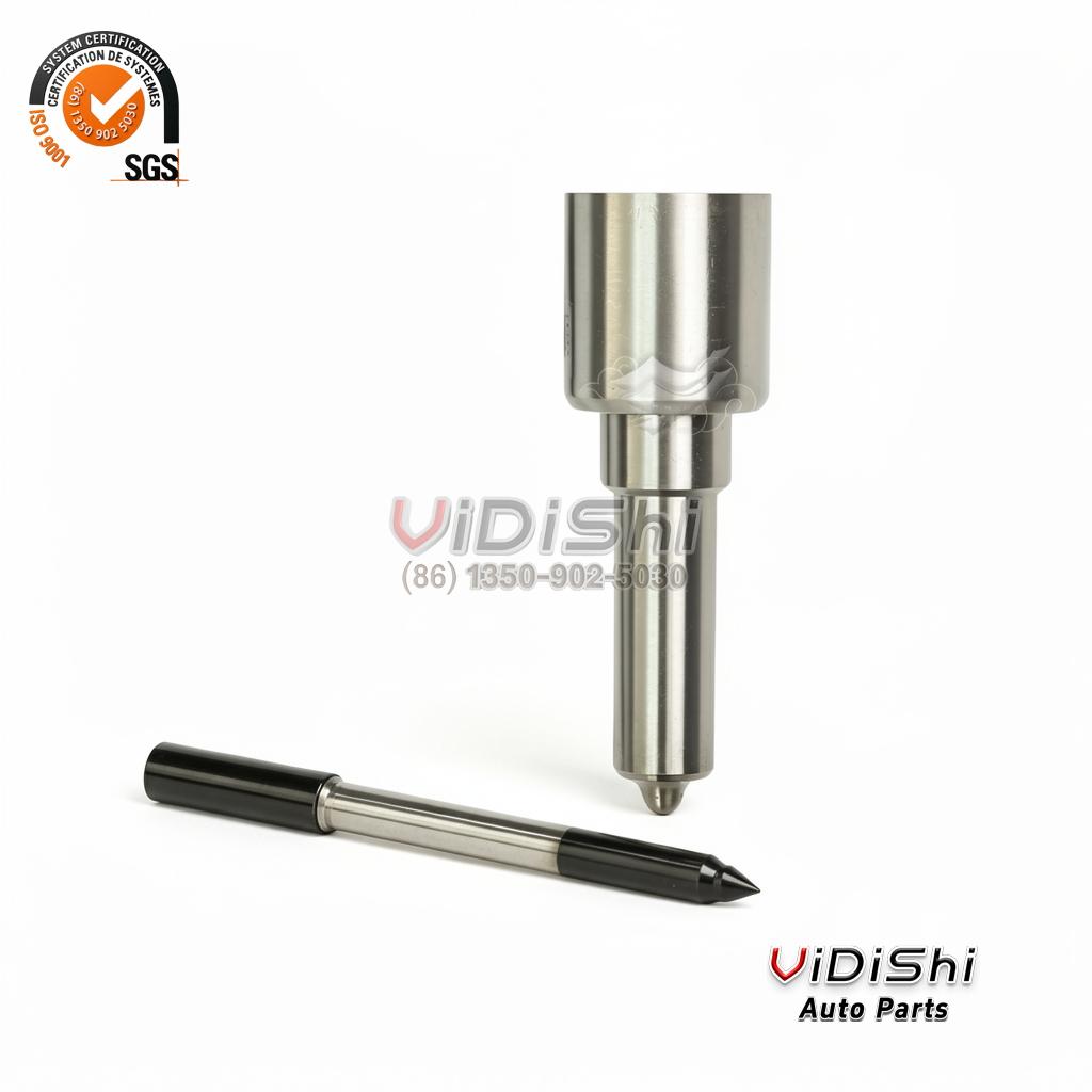 All Products 12 DLLA152P2422 nozzle body separated from its needle, shown side by side