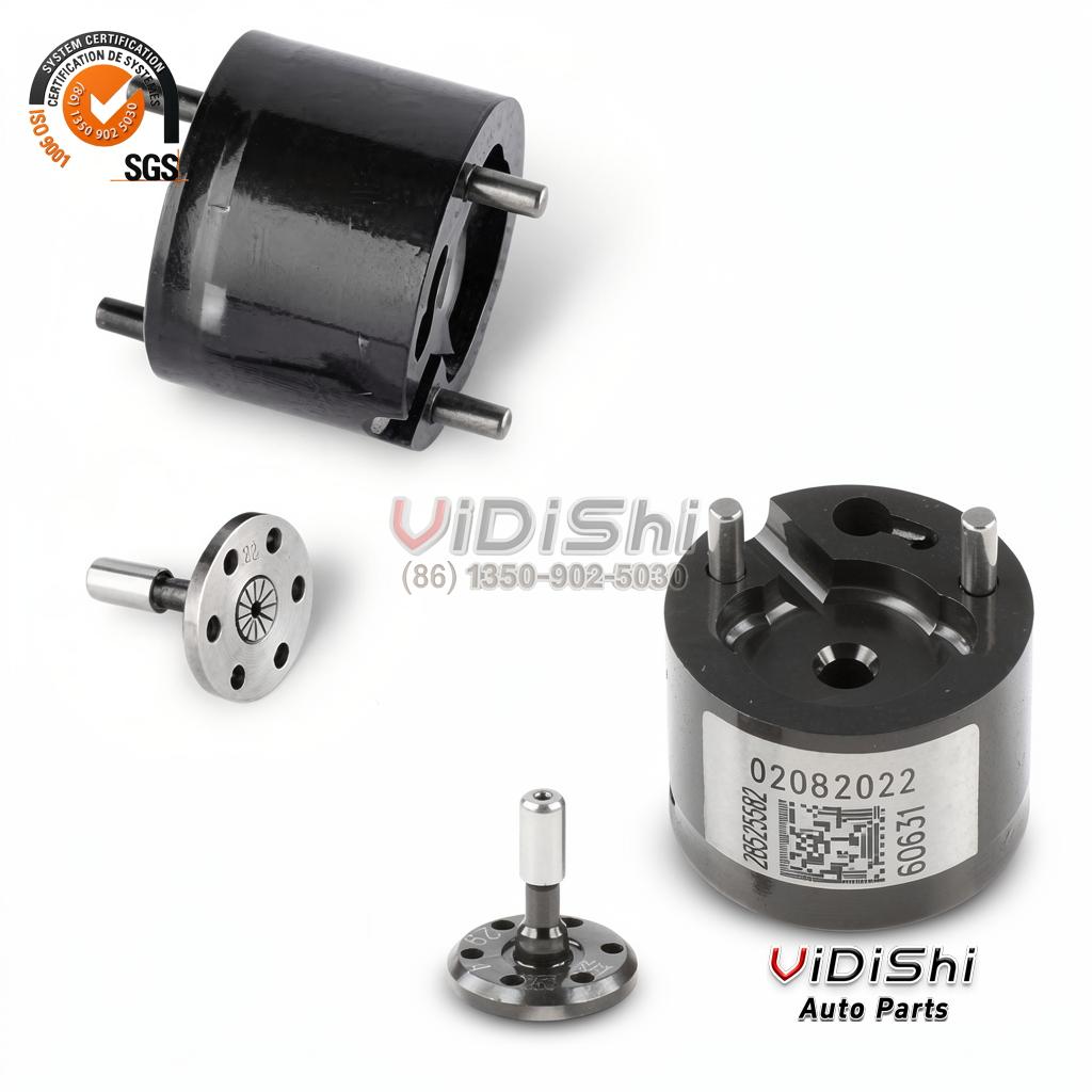 F00RJ01338 control valve set with coated cap, seat plate, stem and ball