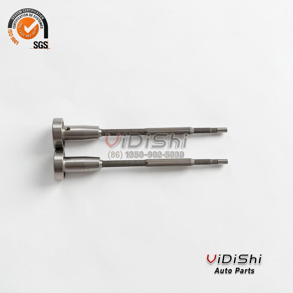 Two F00RJ01338 valve stems side by side on a white background