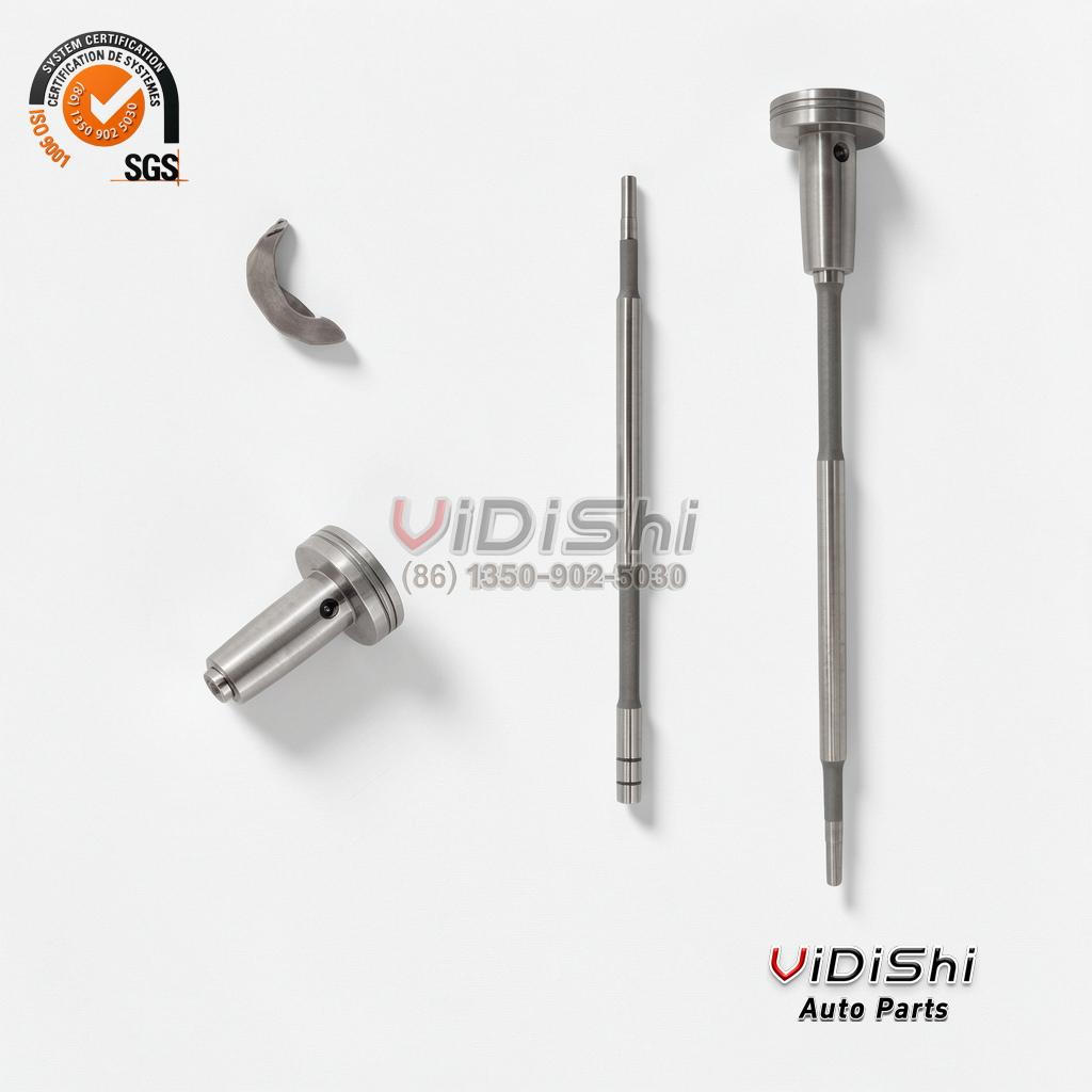 All Products 7 Close-up of F00RJ01727 valve cap faces and stems showing engraved calibration marks