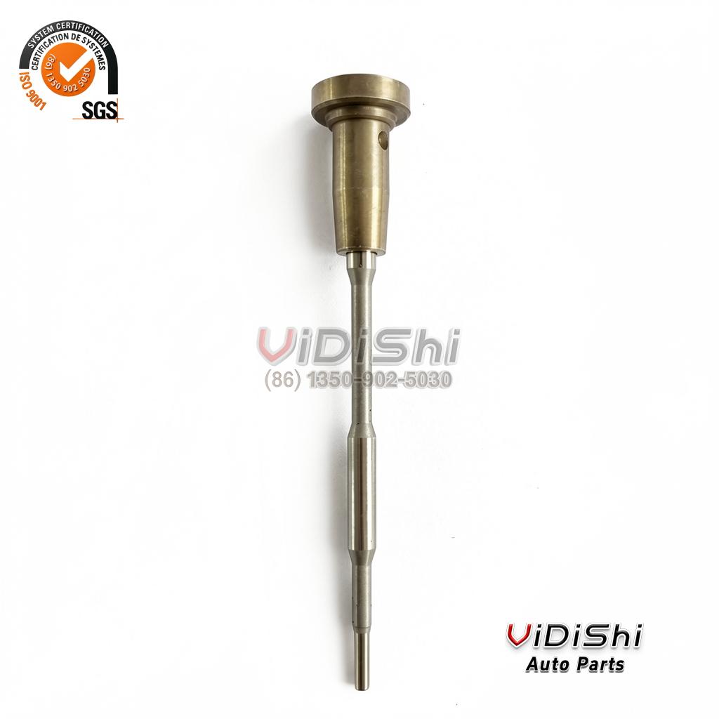 F00VC01333 control valve standing upright with its machined stem and cap