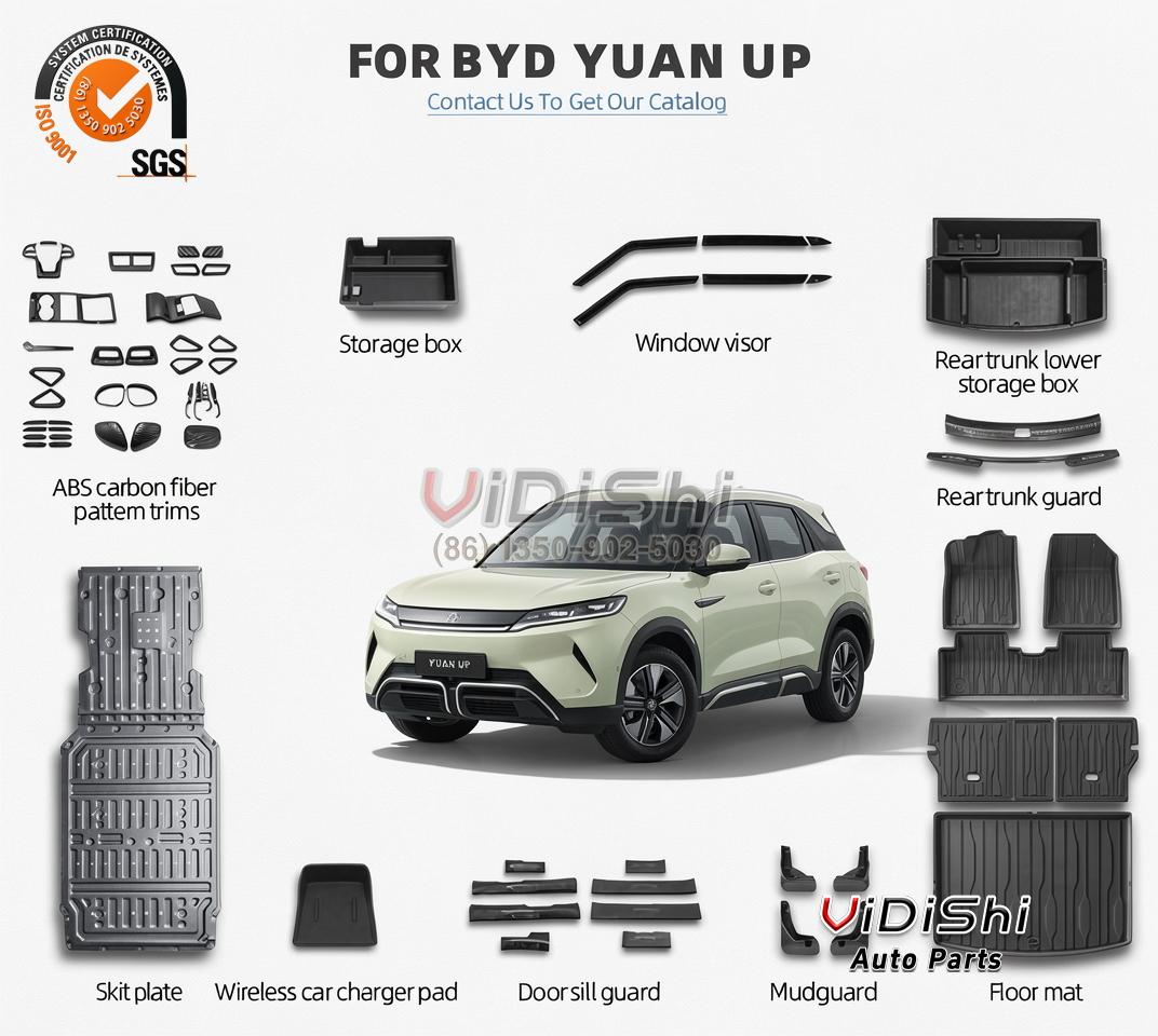 All Products 9 Interior Accessory, yuanup frunk front trunk storag detail view, replacement part number BYD-YUANUP-FRUNK — Vidishi Auto