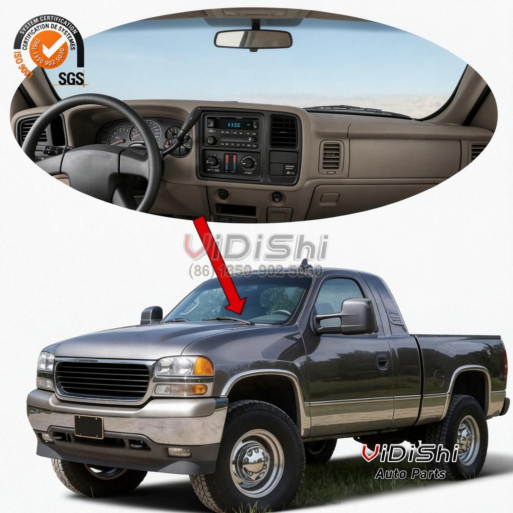All Products 8 Interior Accessory, dash 9906 dashboard assembly detail view, replacement part number SILVERADO-DASH-9906 — Vidishi Auto