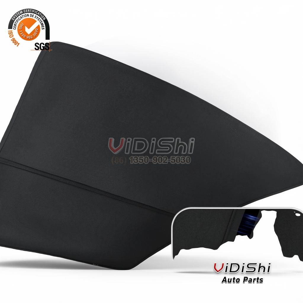 All Products 9 Interior Accessory, yl sunroof 2025 retractable sunroo installed view, replacement part number TESLA-YL-SUNROOF-2025 — Vidish