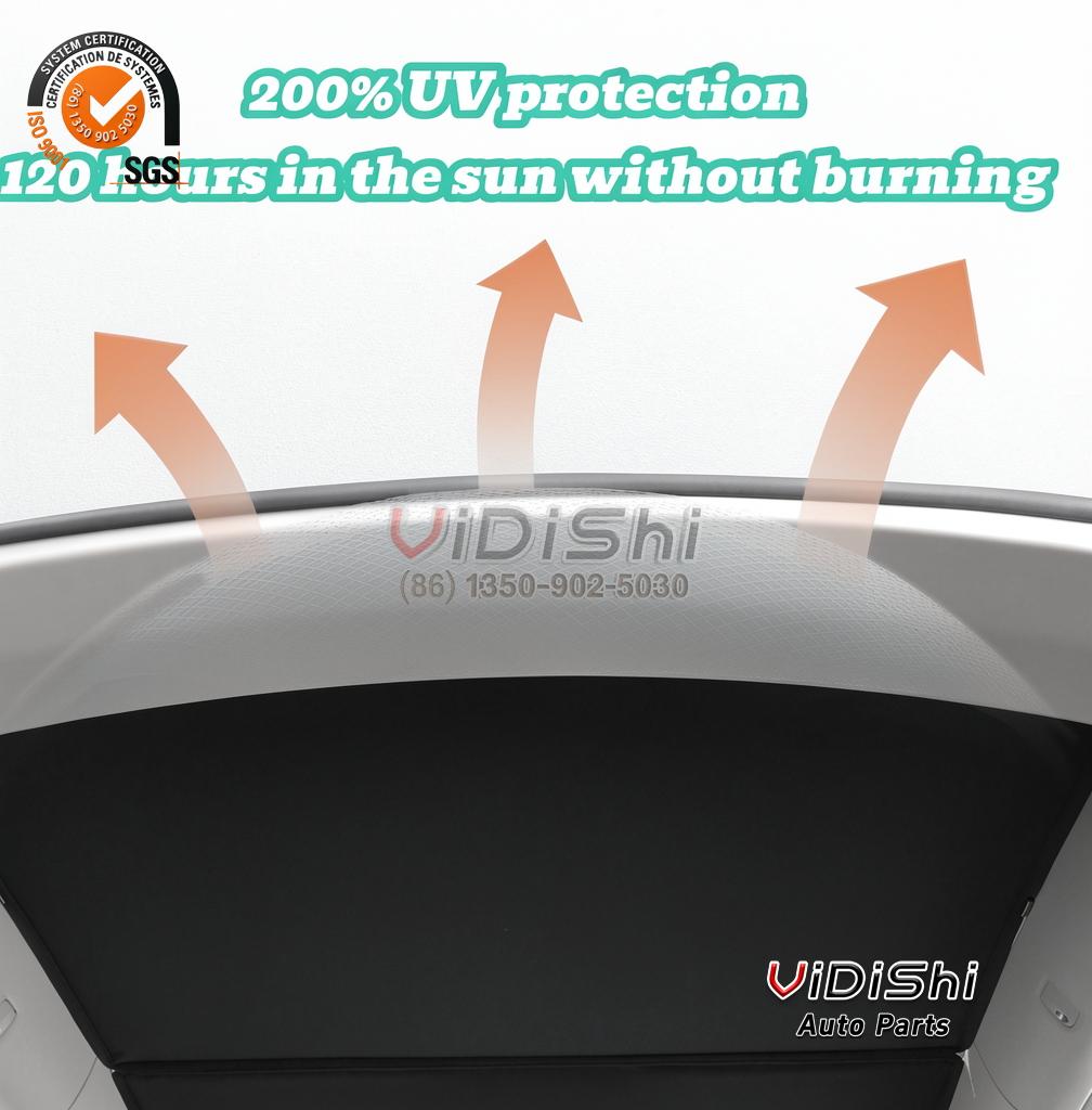 TESLA-YL-SUNROOF-UPG Interior Accessory, replacement part number yl sunroof upg retractable sunroo front view — Vidishi Auto