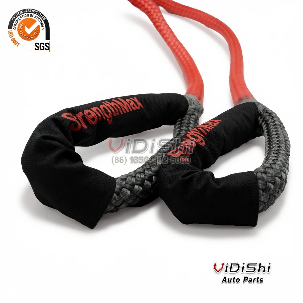 kinetic recovery tow rope loop detail sleeve
