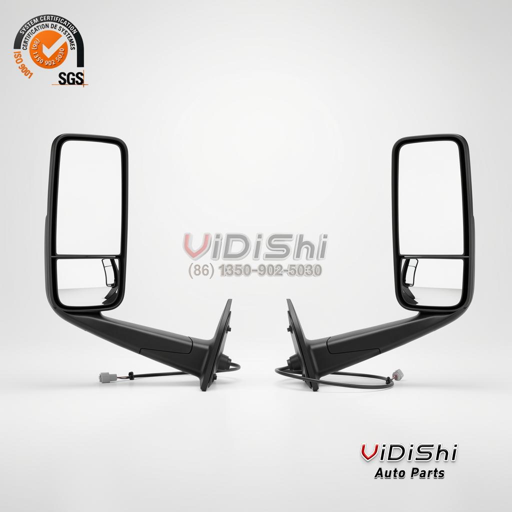 Chrome Truck Door Mirror for Cascadia P4 2018 A22-73907-006 4 Pair of Cascadia door mirrors driver and passenger side