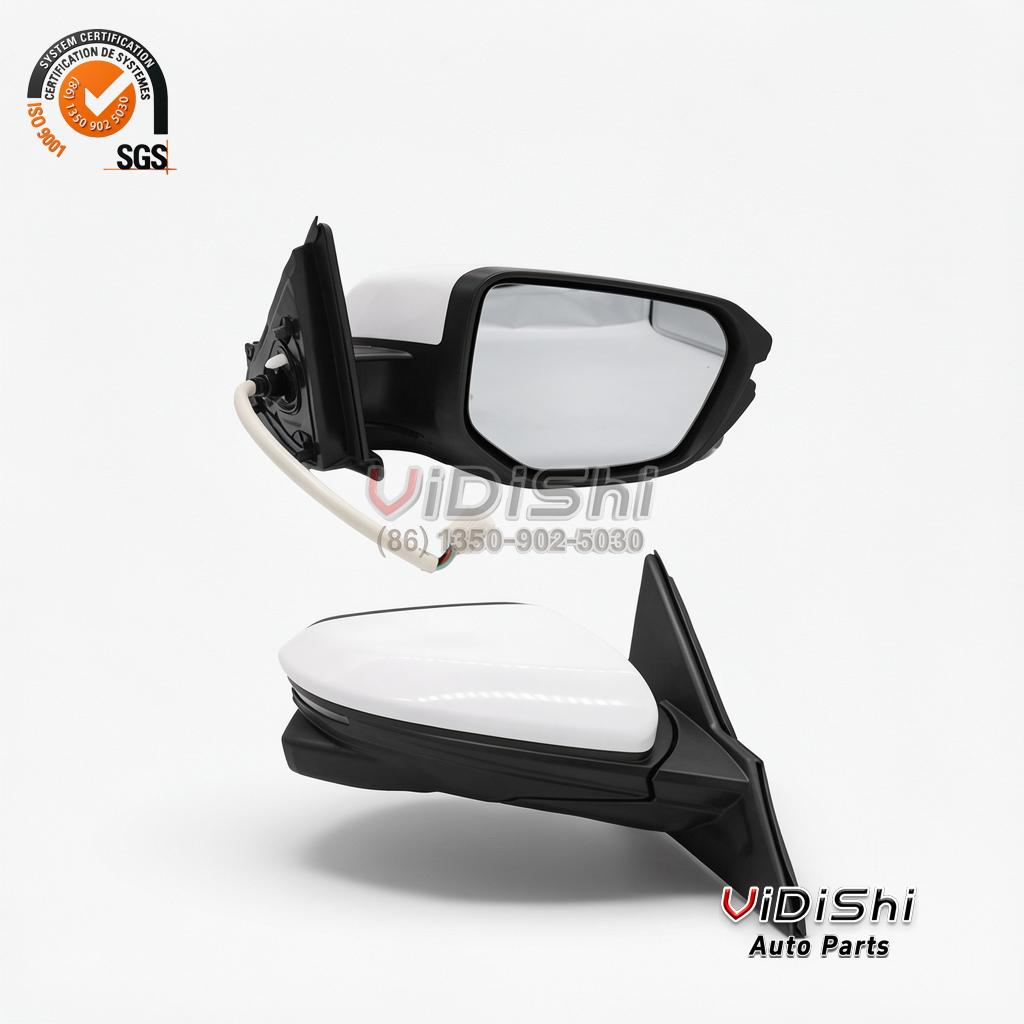 Side Mirror with Camera for Honda Civic 13 Pin 8794047190 3 White Honda Civic side mirror assembly