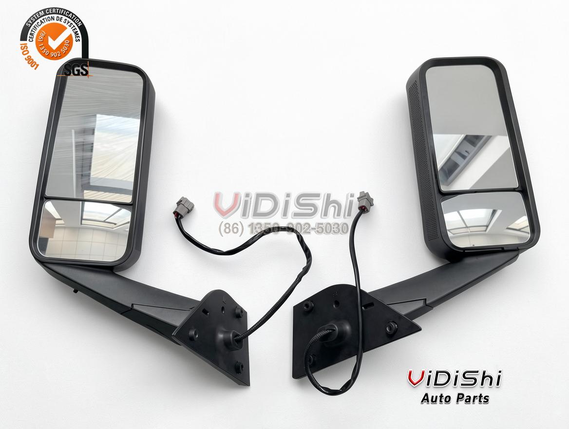 Manual Dimming White Towing Right Side Mirror for 1500 Trucks HV613 4 Towing mirror glass detail with the dimming function