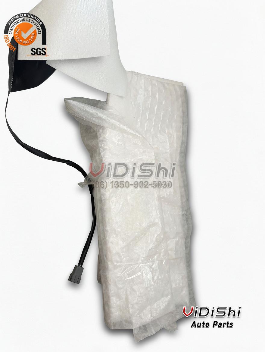 Manual Dimming White Towing Right Side Mirror for 1500 Trucks HV613 2 Second view of the towing mirror in packaging