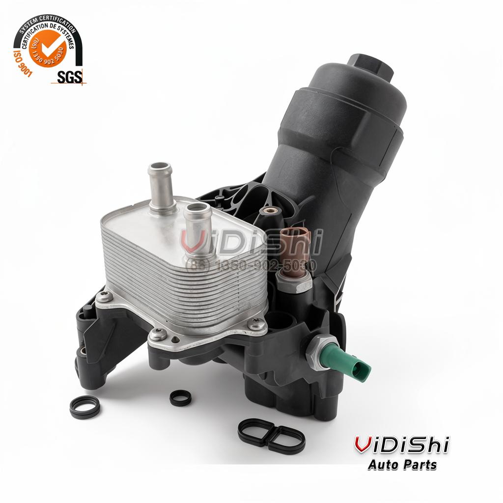 Oil Filter Base Replacement for raceorly for Audi, VW 3 Filterbase-orings view — Vidishi Auto