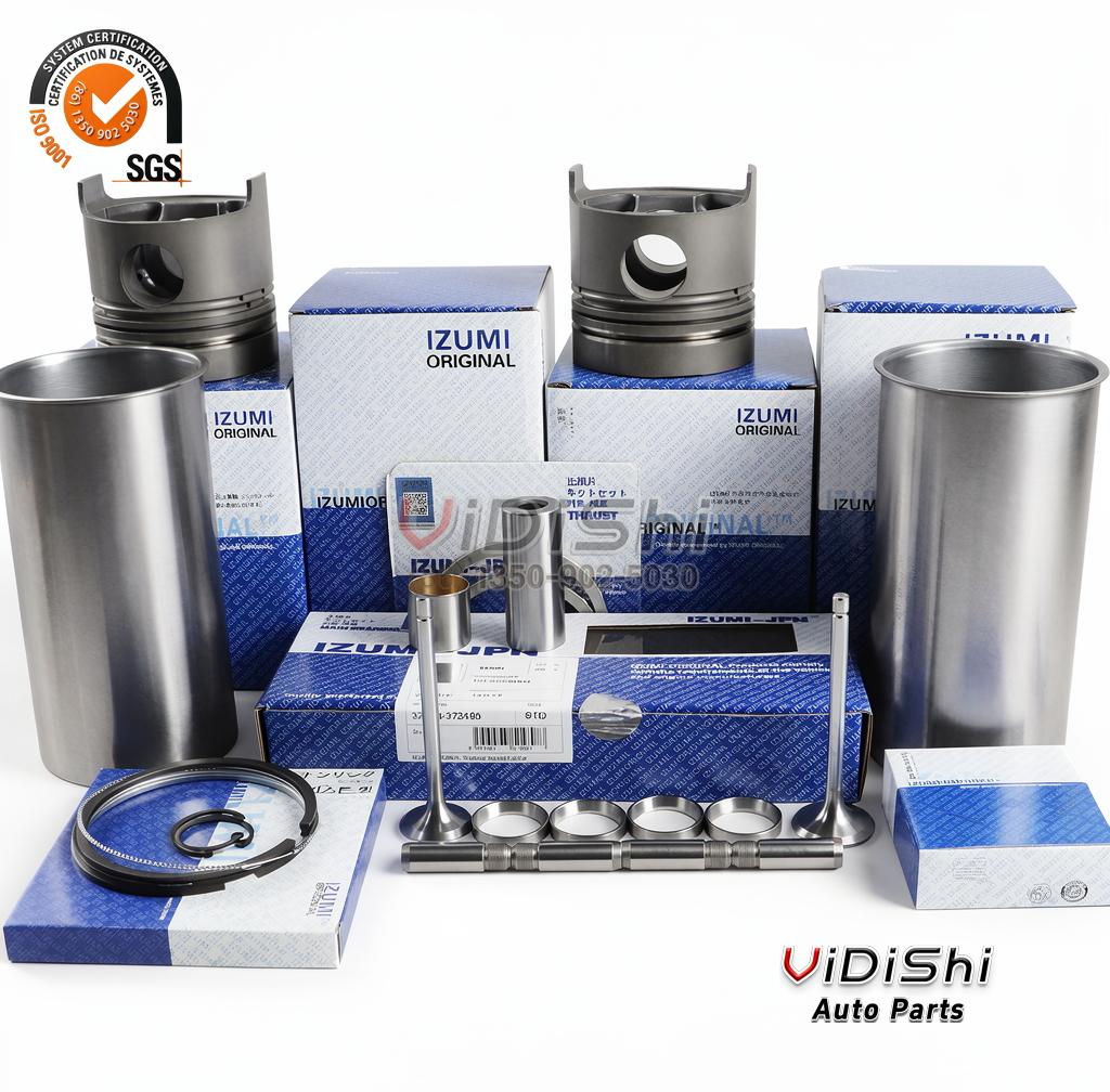 4JA1 4JB1 4JJ1 4JG1 4LE2 4LE2 Liner Set 6BG1 6HK1 6HH1 6SD1 Liner Kit Replacement for Isuzu 6 Angle view