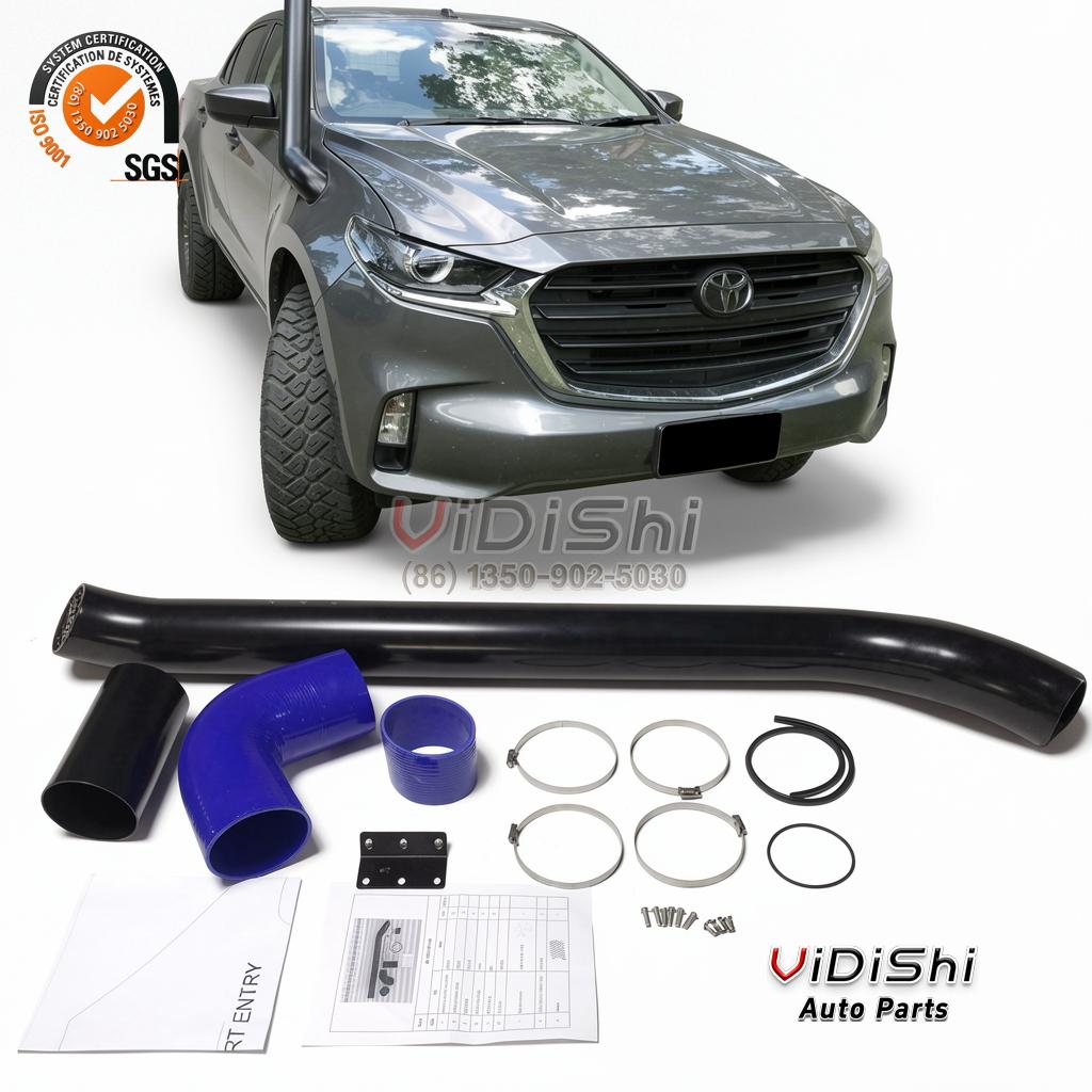 4x4 Off-road Car Body Kit 304 Stainless Steel Snorkel Replacement for Toyota 6 Angle view