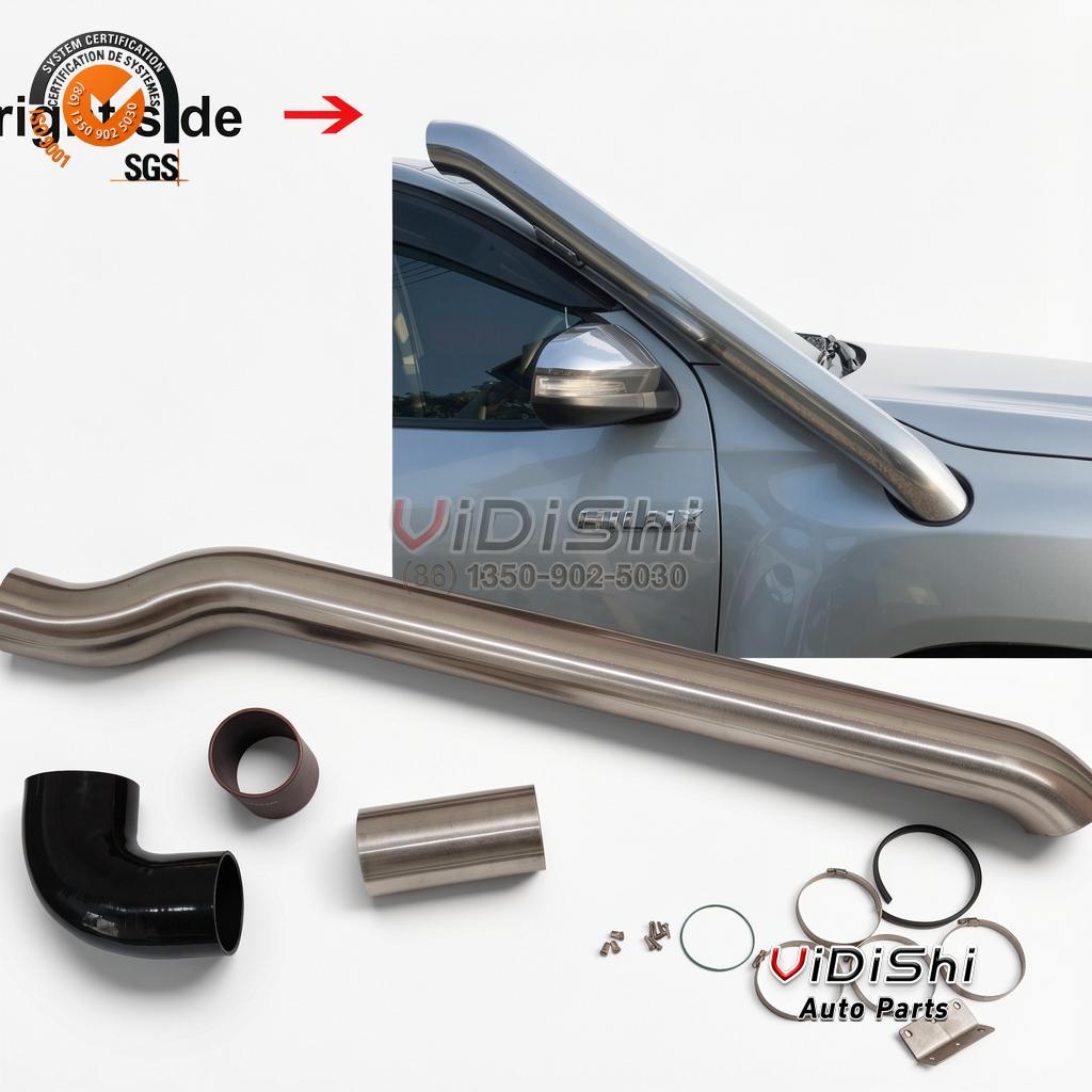 4x4 Off-road Car Body Kit 304 Stainless Steel Snorkel Replacement for Toyota 2 Detail view