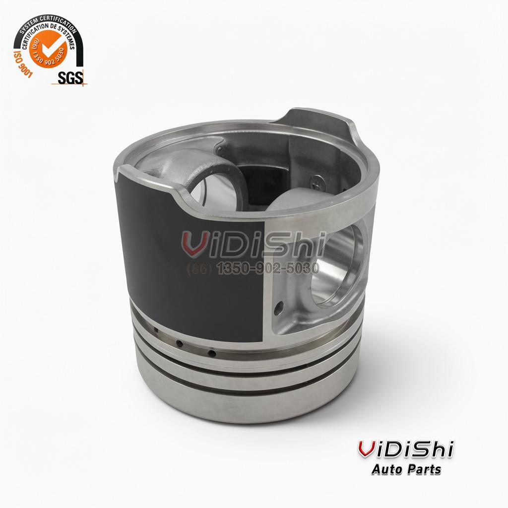 Piston Kit 315-4669 Replacement for Cat C3.4T 3 forged piston dome interior pin boss and oil gallery holes for Caterpillar