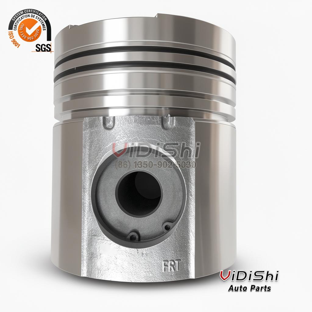 Piston Kit 57GC283A Replacement for MACK E6 (2-valve 4 E6 heavy duty piston front view pin bore FRT marking three ring grooves for MACK