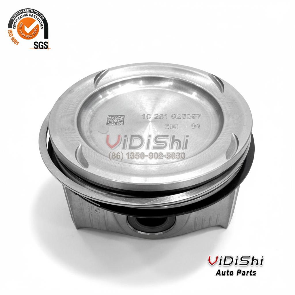 M260.920 AMG piston crown factory engraving 10 231 020D97 with matrix code for Mercedes-Benz