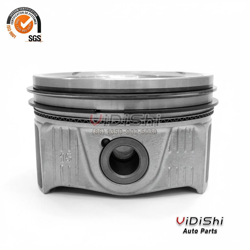 Piston Kit A2600301100 Replacement for M260.920 2.0T inline-4 5 M260.920 piston front view pin bore and skirt marking 15