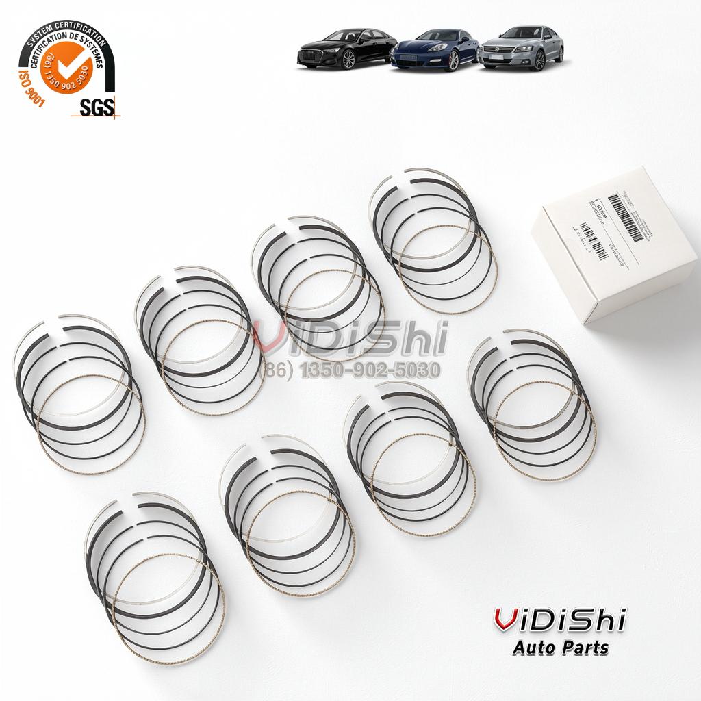 Piston Ring 94810393114 Replacement for 4.8L V8 2 Three ring sets on numbered instruction sheets with boxed sets behind
