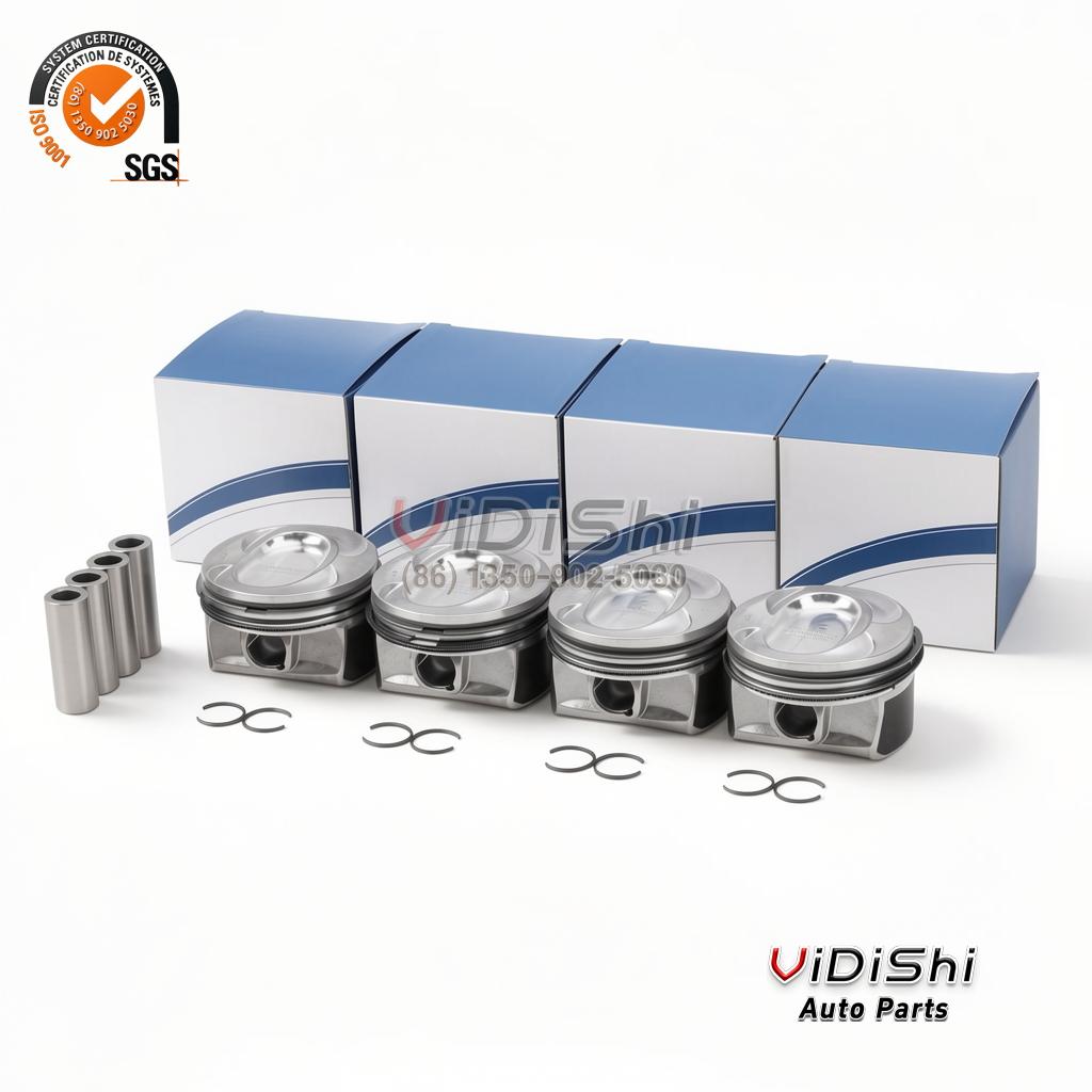 Piston Kit 03C107065AQ Replacement for 1.4 TSI (CAVA 3 VW 1.4 TSI piston crowns four pieces mold marking 03C065AF